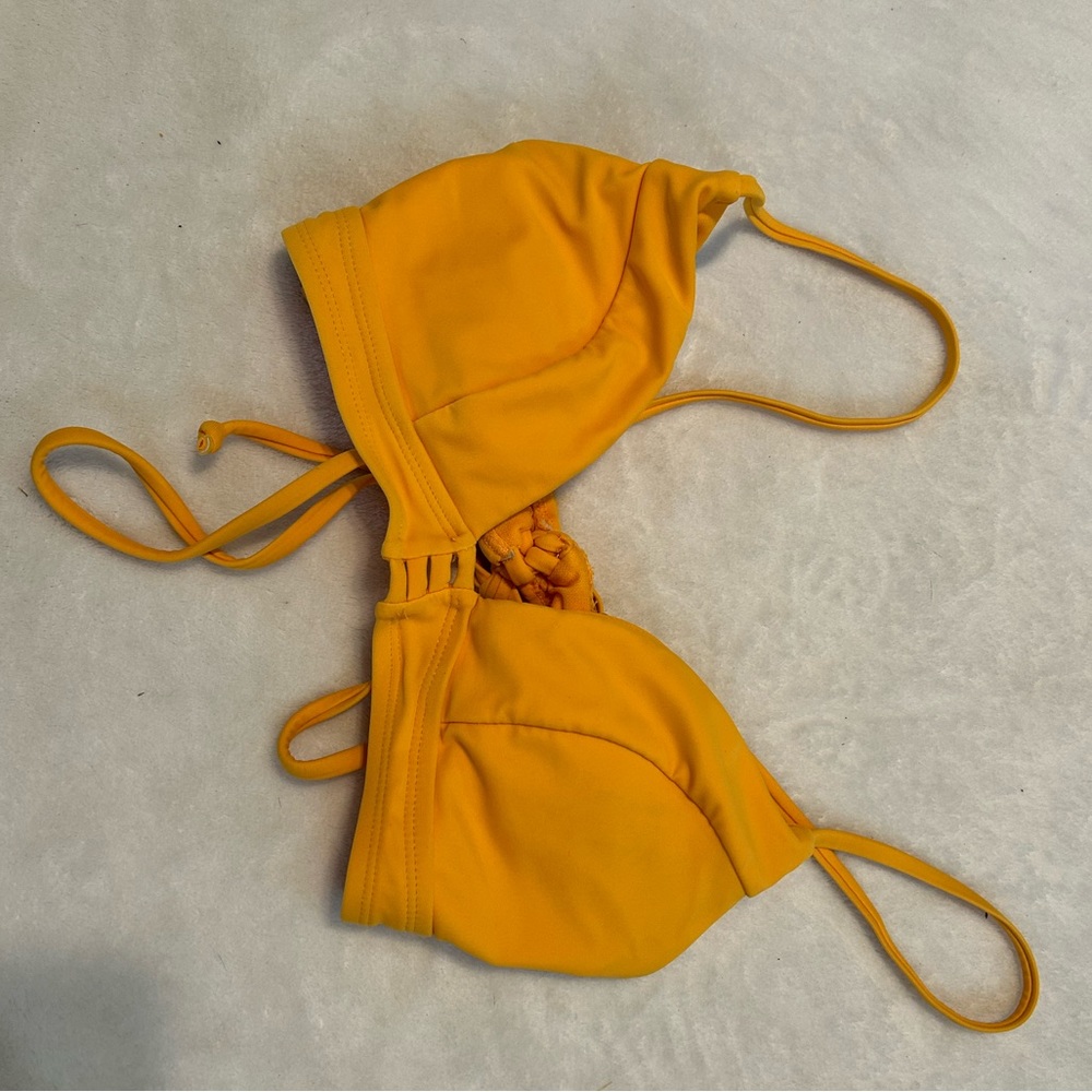 Orange/yellow bikini top